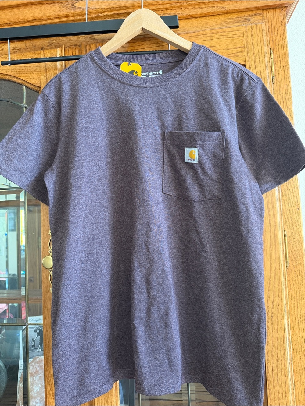 Carhartt Heather Purple Pocket Tee